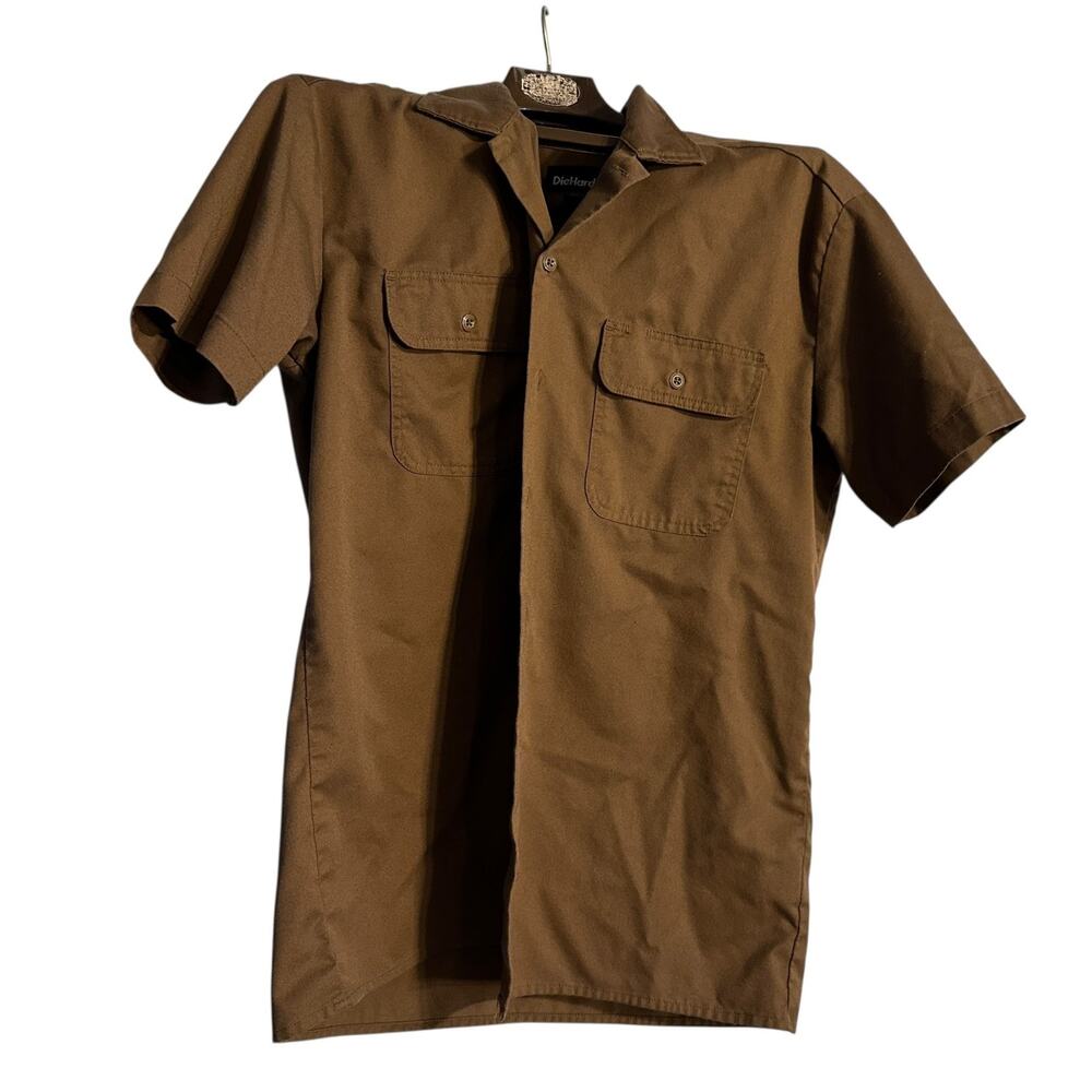 Die Hard Shirt Men’s M Button Down Short Sleeve Brown